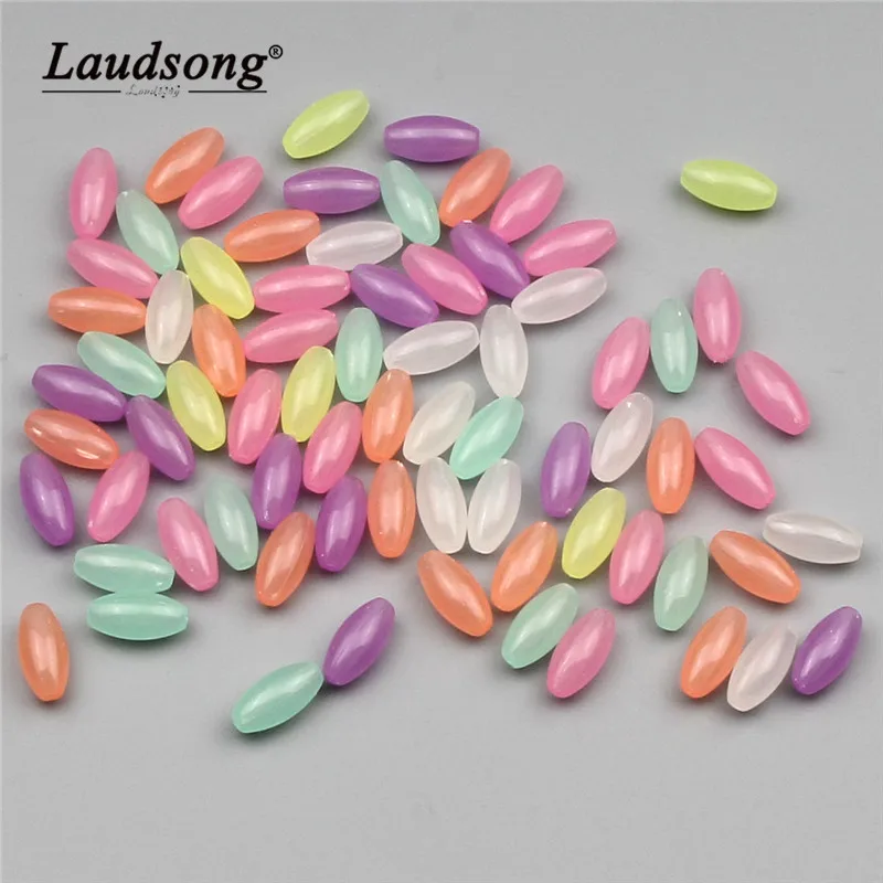 100 шт. акриловые бусины для бижутерии 7 х13 5 мм|Бусины| |