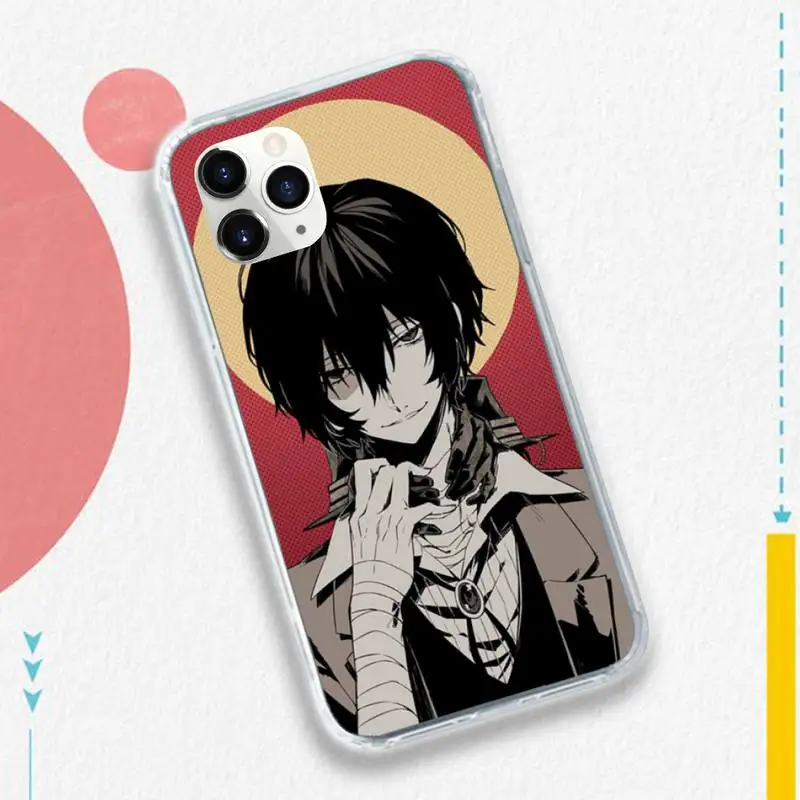 

Anime bungou stray dogs Dazai Osamu Phone Case for iPhone 11 12 pro XS MAX 8 7 6 6S Plus X 5S SE 2020 XR