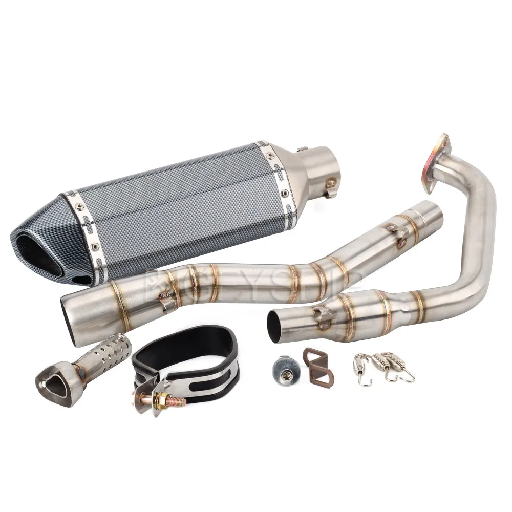 G Для Yamaha YZF R125 R15 V3 YZF-R125 YZF R15 V3 Escape Slip-on мотоцикл Akrapovic выхлопная и Соединительная труба - Цвет: G