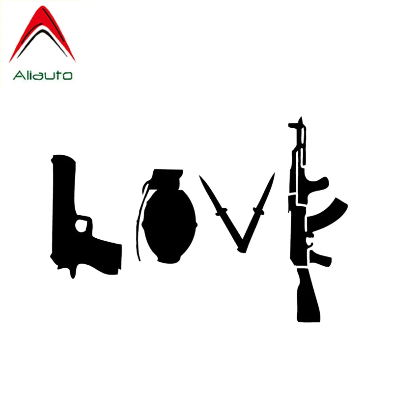 

Aliauto креативные автомобильные стикеры интересные любовь оружие пистолет украшения винил высокое качество аксессуары для мотоциклов, 15 см * ...
