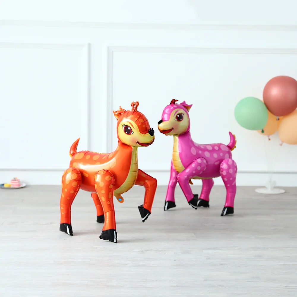 1pc Large 4D Walking Dinosaur Foil Balloon Boy Animal Children Birthday Party Forest Decoration | Дом и сад