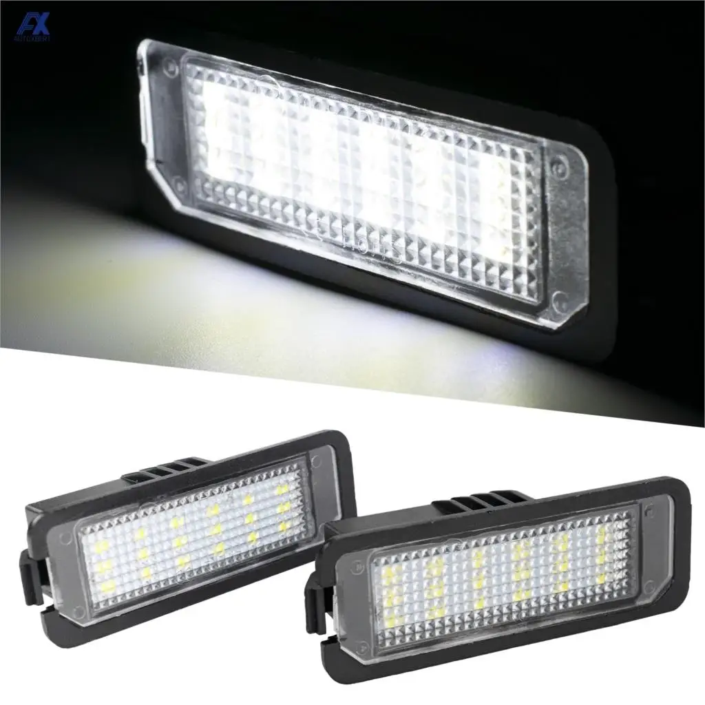 2x светодиодсветодиодный лампы для номерного знака 18SMD VW Golf MK4 MK5 MK6 Passat Polo CC Porsche