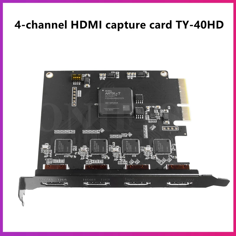 4-канальная HDMI/SDI видеокарта высокой четкости со встроенной картой захвата