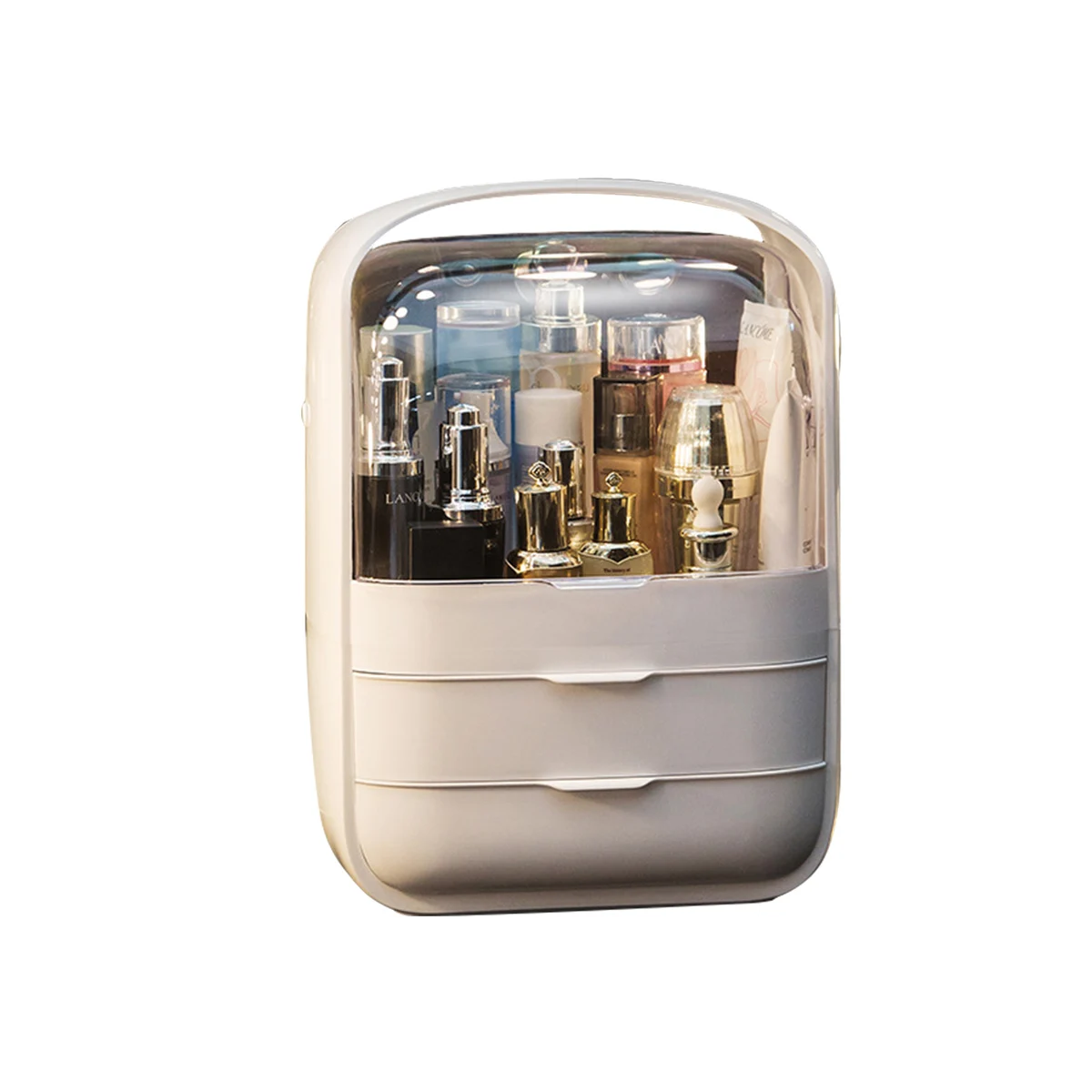 

Transparent Cosmetic Storage Box Portable Desktop Storage Box Storage Box Waterproof Drawer Beauty Storage Box