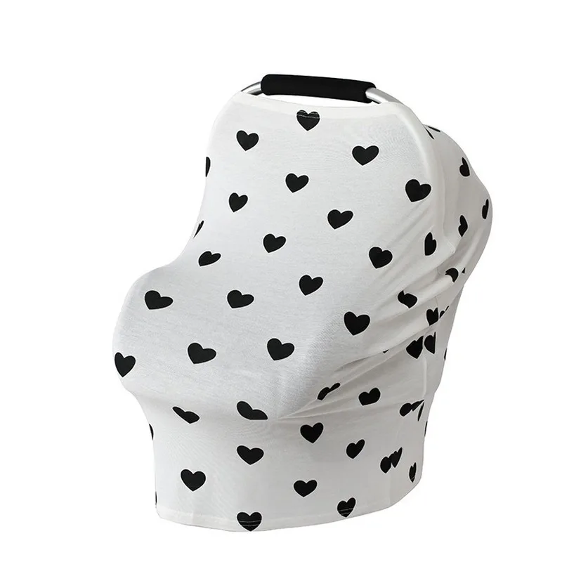 Nursing Cover Breastfeeding Scarf Baby Car Seat Covers Soft and Stretchy Infant Stroller Carseat Canopy for Girls Boys |