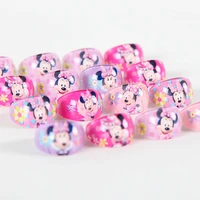24pcslot minnie mouse party gifts for guests rings kids finger rings baby birthday party decoration favors supplies