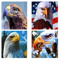 diy animal eagle full square drill diamond painting colorful handmade cross stitch kits embroidery mosaic home room wall decor