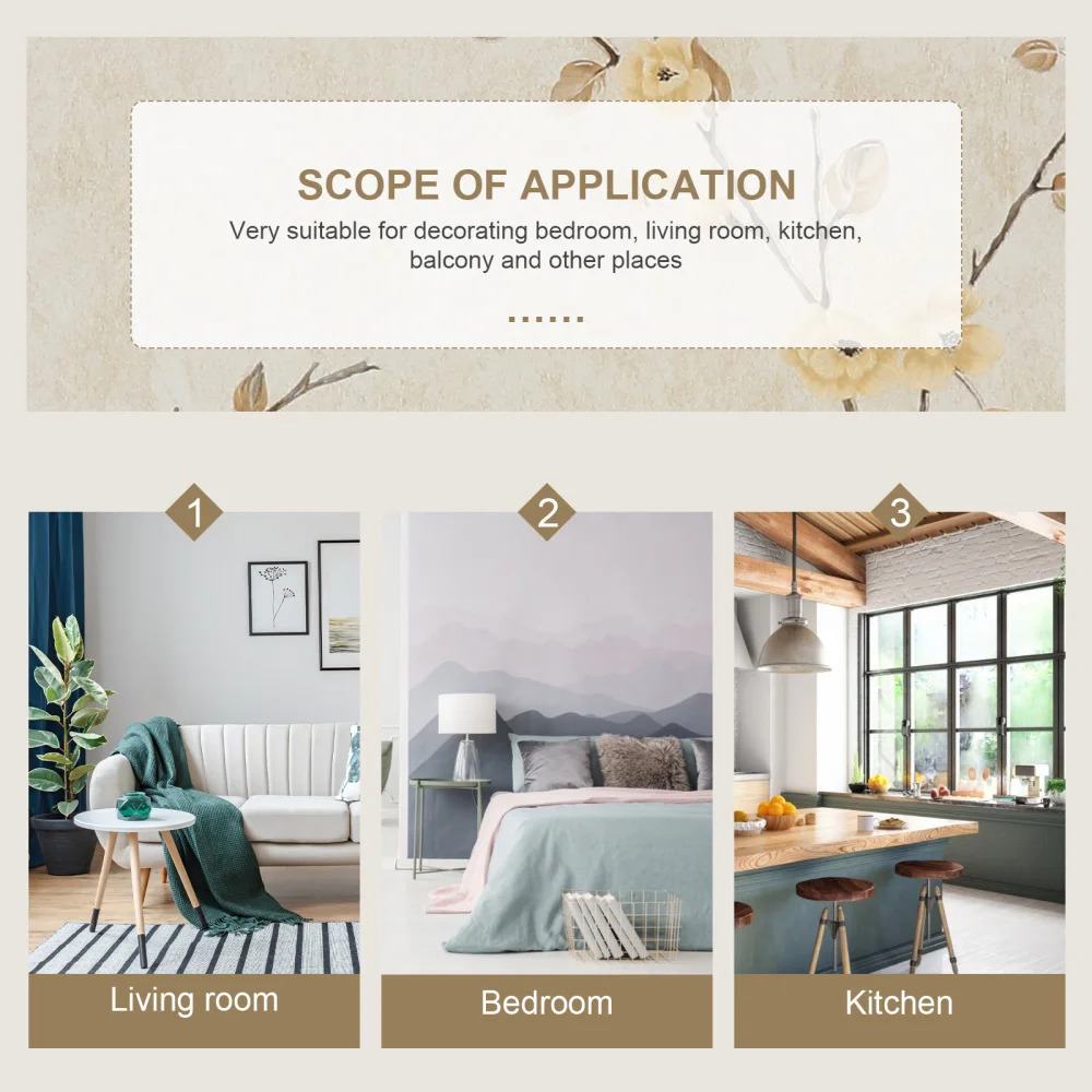 

Self Adhesive Wallpaper Large Wall Mural Waterproof Art Wall Decor Sticker