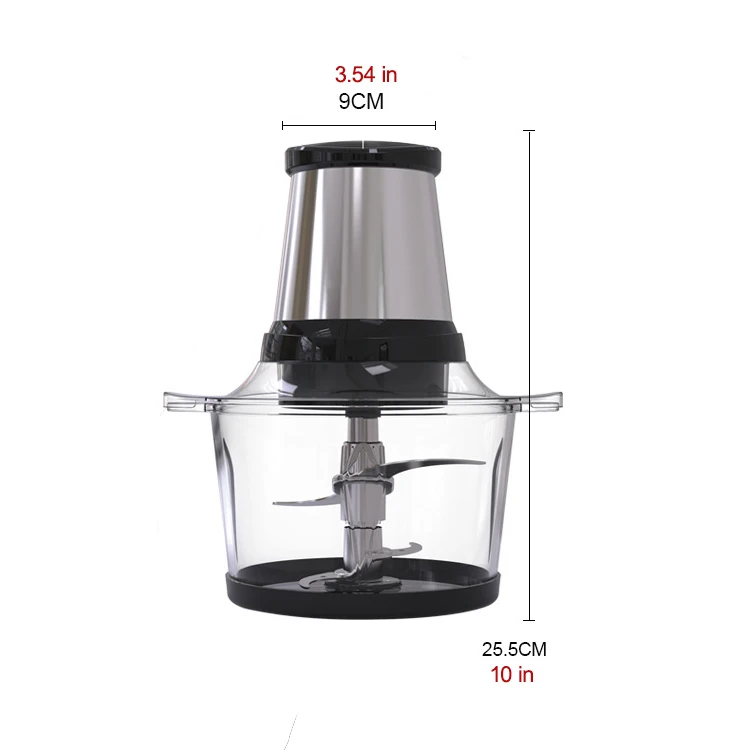 

2Speeds Glass Electric Chopper Meat Grinder Mincer Food Processor Slicer Vegetable food chopper meat slicer machine For Home