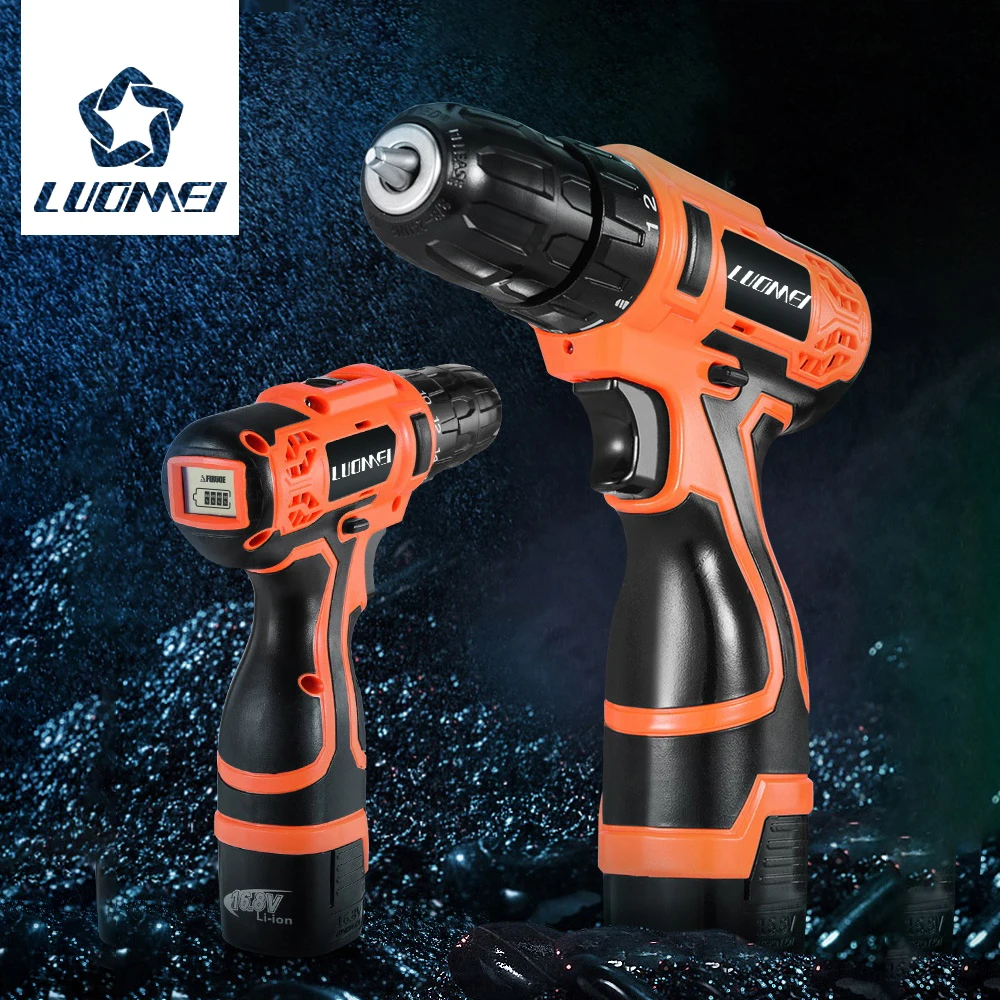 Электрическая дрель luomei для самостоятельной сборки 12 В аккумуляторная отвертка