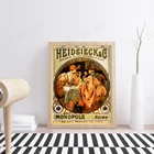 Alphonse Fly, Heidsieck  Co., 1901. Художественный плакат, винтажная иллюстрация, украшение для стен в стиле ретро, художественные винтажные рекламы