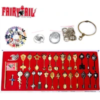 fairy tail lucy key keychain scale free pink tattoo heartfilia sign of the zodiac keyring necklace fairy tail cosplay set figure
