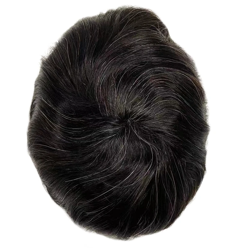 Парик мужской из натуральных индийских волос плотность 130% прочный