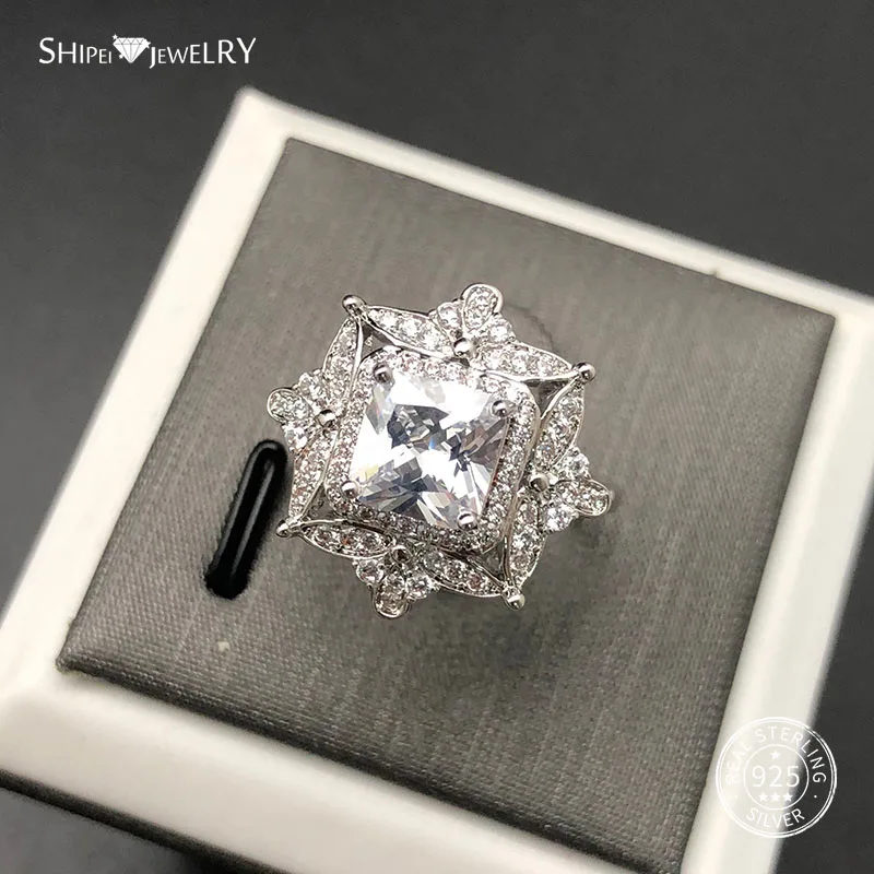 Женское Обручальное Кольцо Shipei роскошное обручальное кольцо из стерлингового