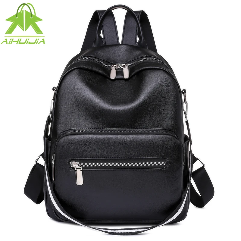 Многофункциональные женские рюкзаки из искусственной кожи дамские ретро сумки