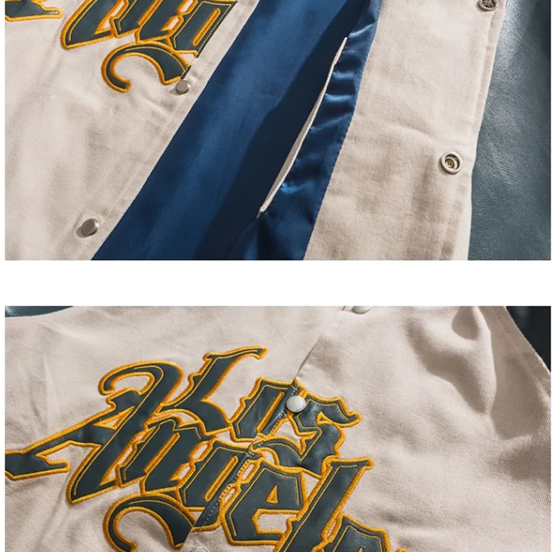 Весенне-осенние бейсбольные куртки с вышивкой Женское пальто мужская