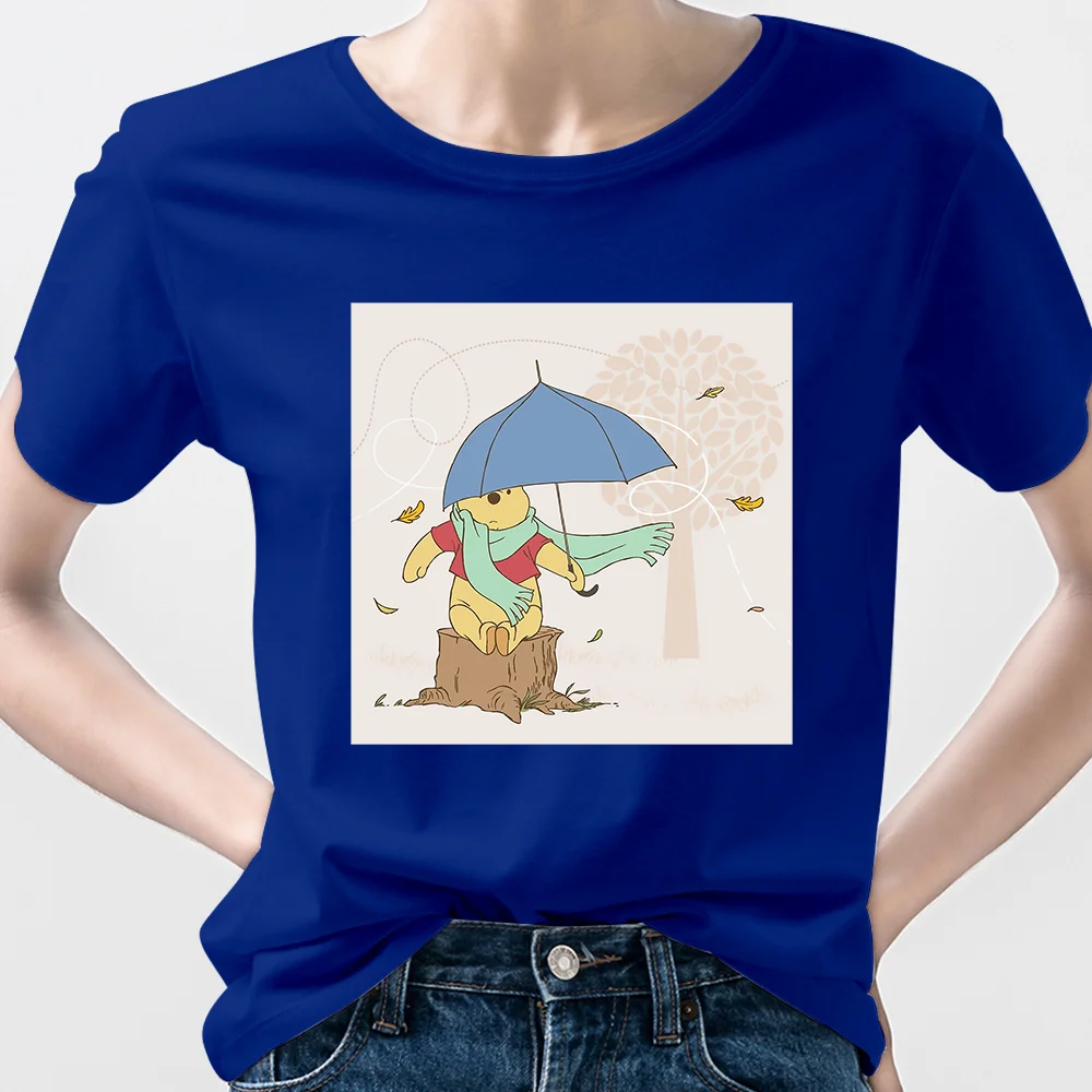 

Disney Winnie Summer t Shirt Women 2021 New Arrivals Pooh Bear Funny Casual Short Sleeve Crewneck Fashion Loose Unisex Clothes