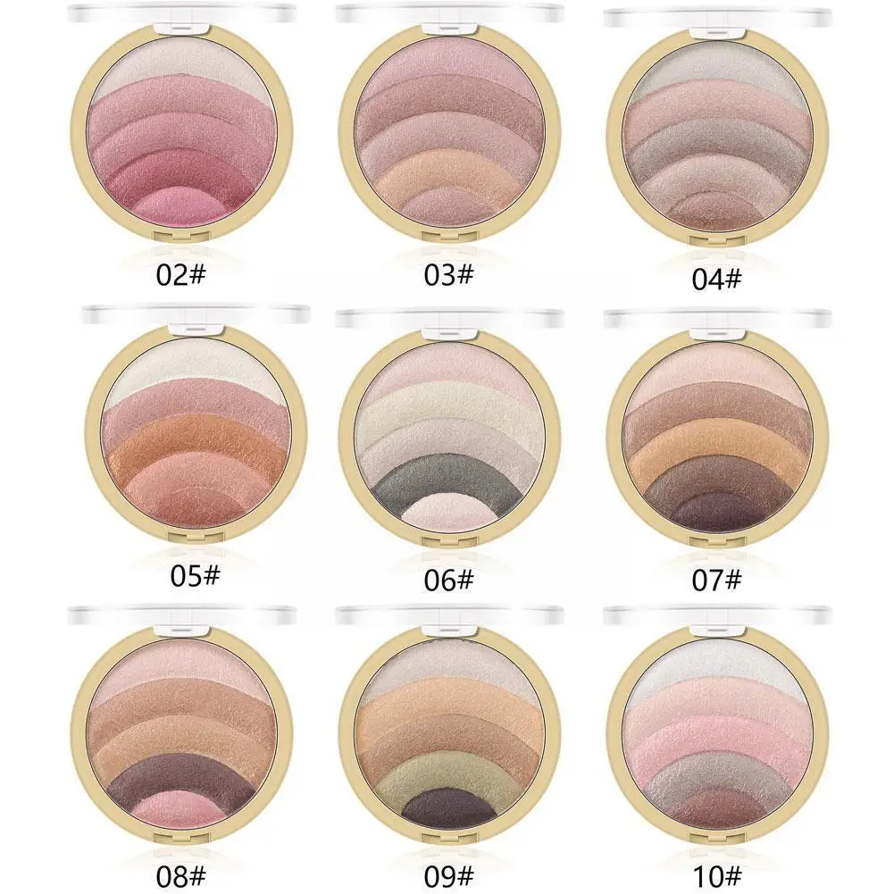 

5 Colors Rose Eyeshadow Palette Waterproof Highlighter Makeup Cosmetic Eye Paleta Sombras Shadow Bronzer De Shimmer Pigment Y7Y3