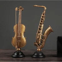 modern nordic vintage violin saxophone model ornaments musical instrument statue home decor living room sculpture art craft gift