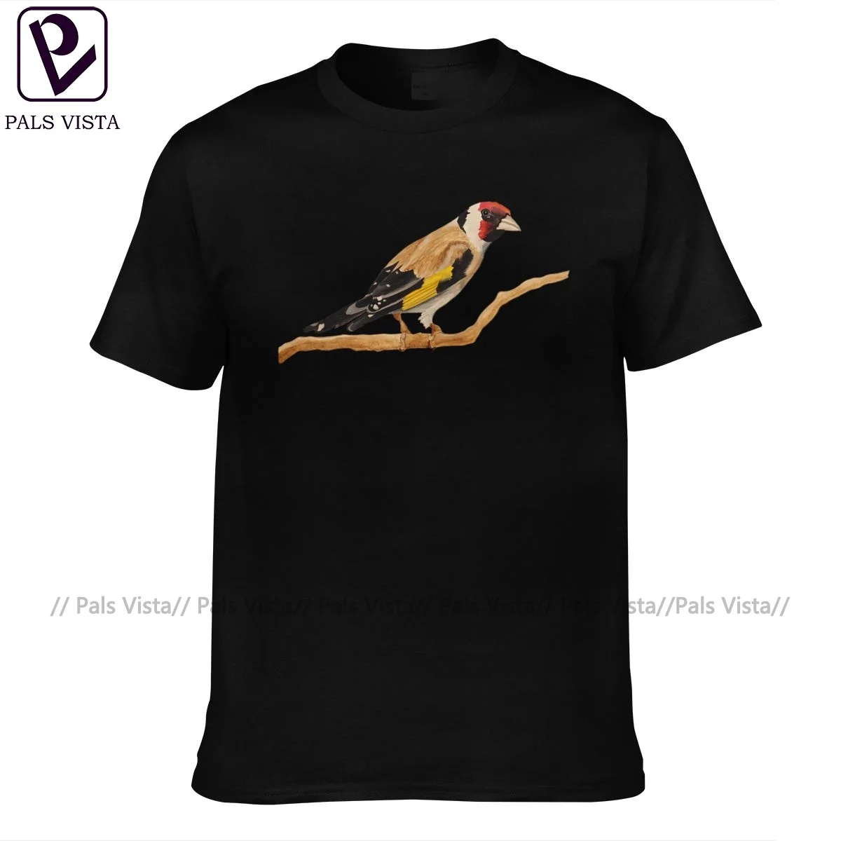 

Футболка Goldfinch, повседневная хлопковая уличная одежда, футболка с коротким рукавом и принтом, 4xl, Мужская