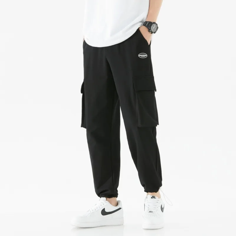 

Pants Men's 2021 Autumn Fashion Brand Ankle Banded Slacks Sports Trousers Korean Style Trendy Ankle Length Cargo Pants Loose