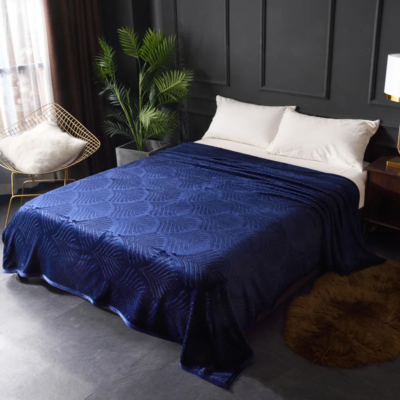dark blue floral Кондиционер одеяло покрывало для кровати тонкое одеяло постельное белье Домашний текстиль colcha edredones - Цвет: dark blue floral
