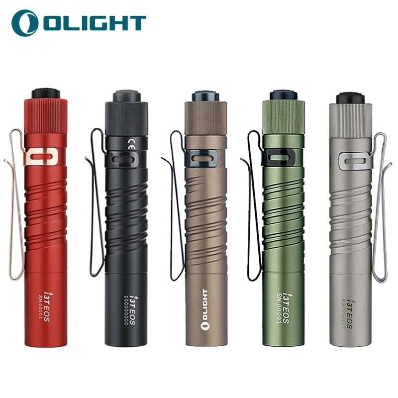 Новый тонкий фонарик Olight I3T EOS Desert Tan 180 люмен с двойным выходом для повседневного