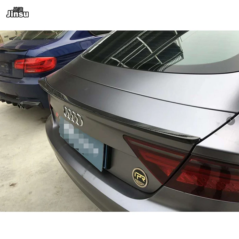Стильный спойлер для Audi A7 sportback 2011 2017 P из углеродного волокна (не подходит sline s7