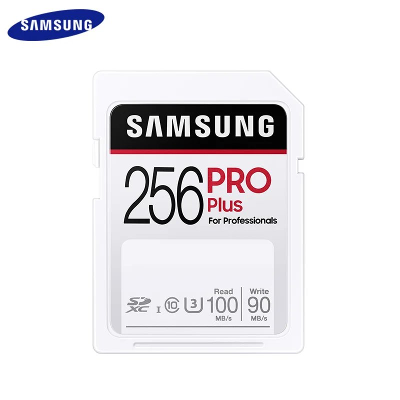 100% Original SAMSUNG SD Card Pro Plus 32GB SDHC 64GB 128GB 256GB SDXC UHS-III Class 10 High Speed Memory Card For Camera
