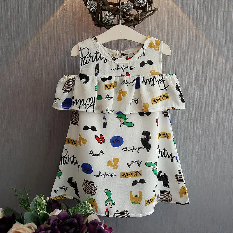 Осень 2019 модные детские платья с рюшами для девочек повседневная одежда высокое