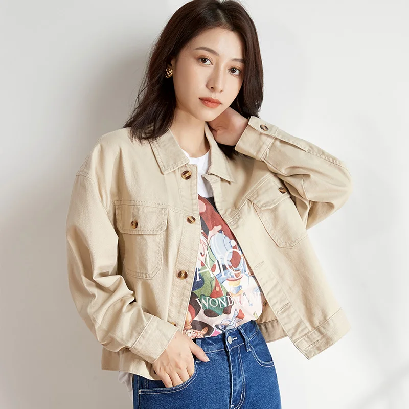 LEIJIJEANS новые женские джинсовые куртки больших размеров цвета слоновой кости на весну и осень классические модные короткие женские джинсовые куртки 9136