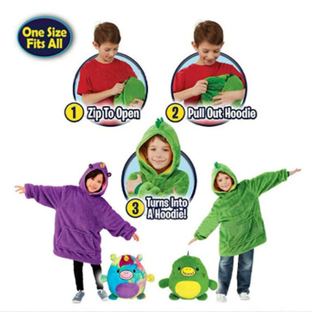 Sudadera con capucha para ni&ntilde;os y mascotas, manta con capucha para invierno, pijamas con forro polar para mascotas, regalos de navidad-5