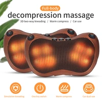 head neck massager car home cervical shiatsu massage neck back waist body electric multifunctional massage pillow cushion