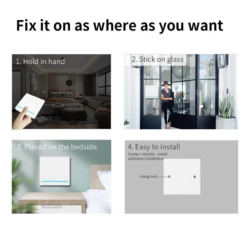 Tuya Zigbee Wall Smart Life APP WiFi Push Switch Light 1/2/3 Gang Button Timer Module For Devices With Alexa Google | Электроника