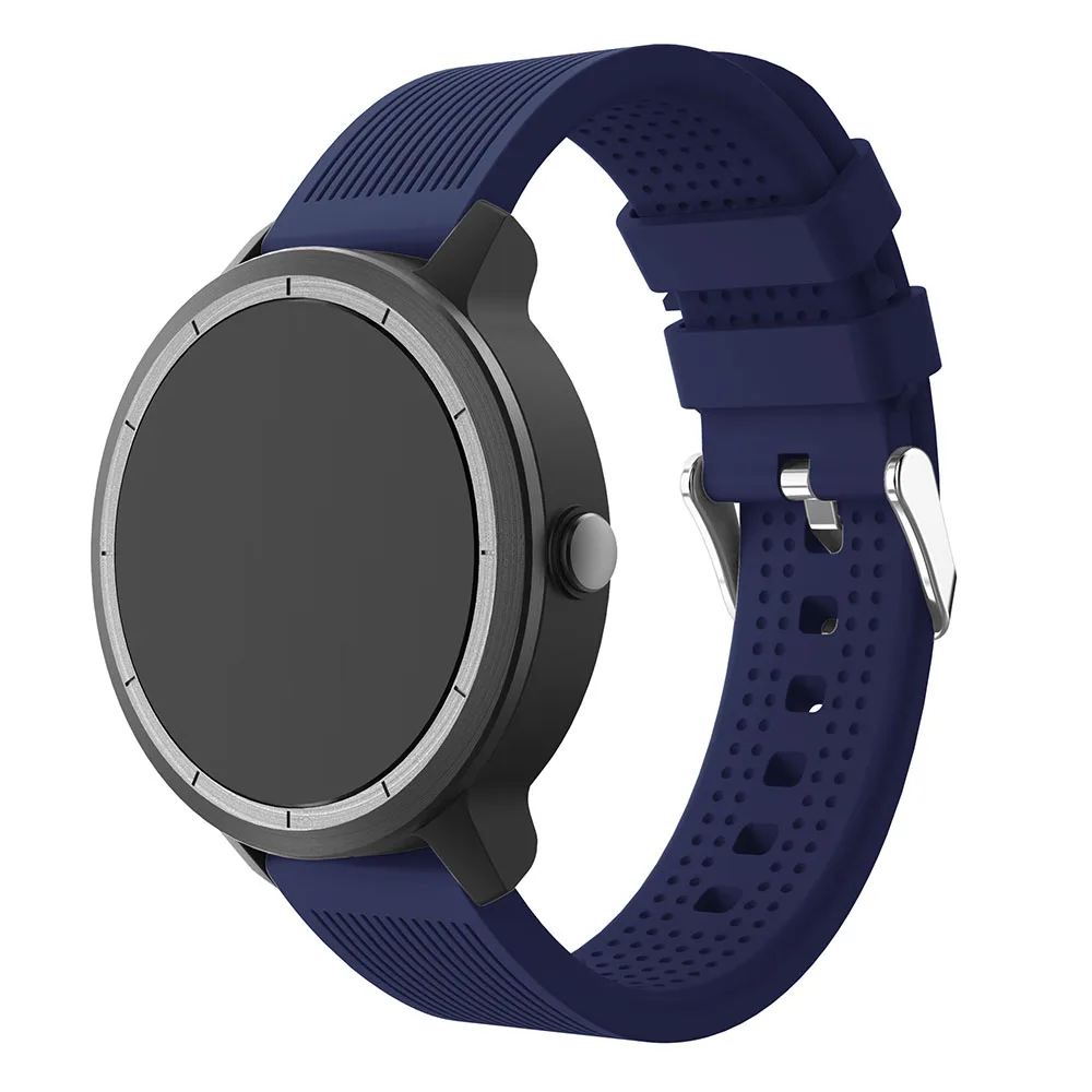 Цветной мягкий силиконовый сменный ремешок для Garmin Vivoactive3 Vivomove HR умный Браслет