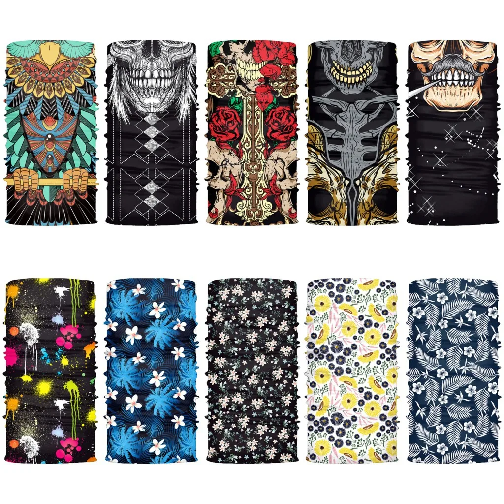 

Four Seasons Fashion Camping Mountaineer Headband Neck Warmer Tube Bandana Scarf Cycling Fishing Scarf Windproof Face Masks