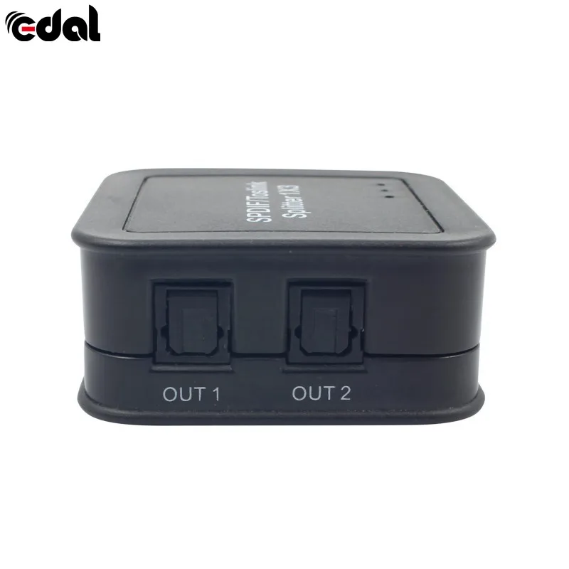 Мини SPDIF TOSLINK разделитель волокон выход аудио сплиттер адаптер США штекер