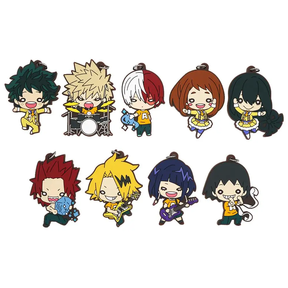 Мой герой Академии Аниме Boku без эйджиро шото Bakugo Denki Jirou группа версия резиновый