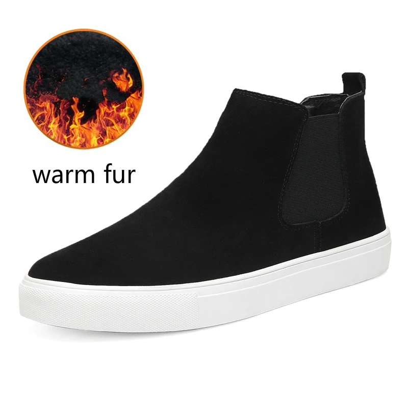 Ботинки Челси мужские из натуральной кожи брендовые Роскошные Модные ботильоны