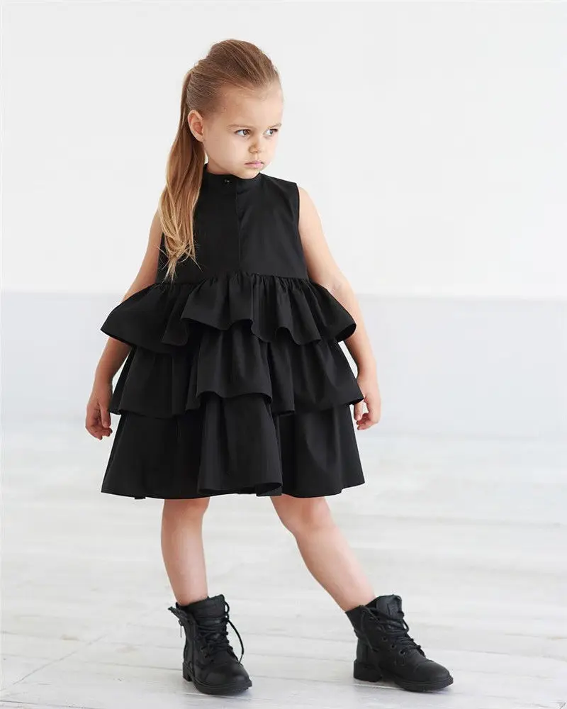 

Toddler Kids Baby Party Princess Ruffle Tutu Princess Formal Dress Baby Girls Clothes