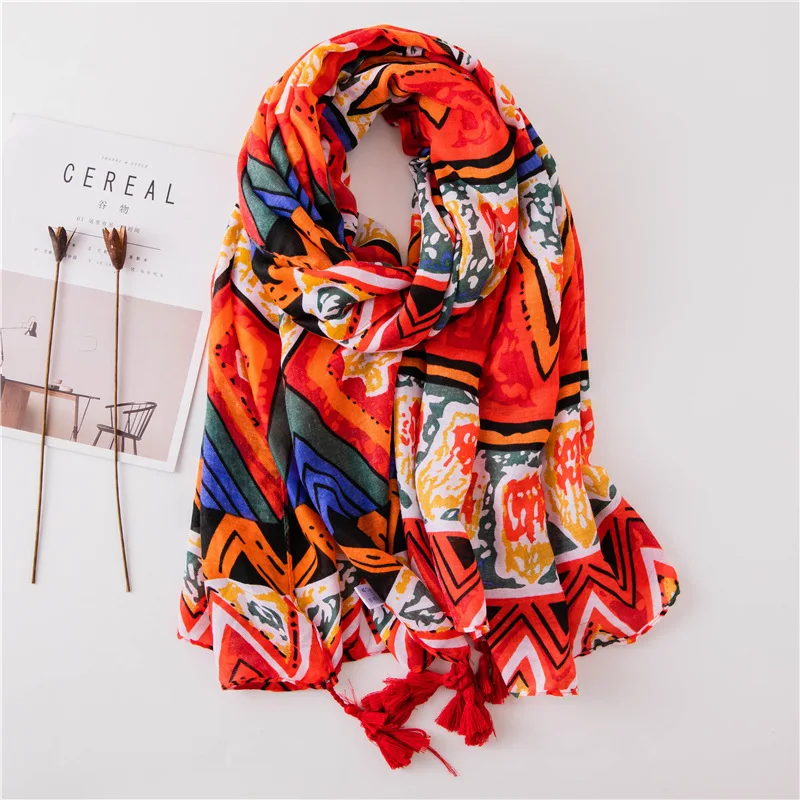 Новый модный марлевый платок женский шарф Непальские шелковые шарфы в