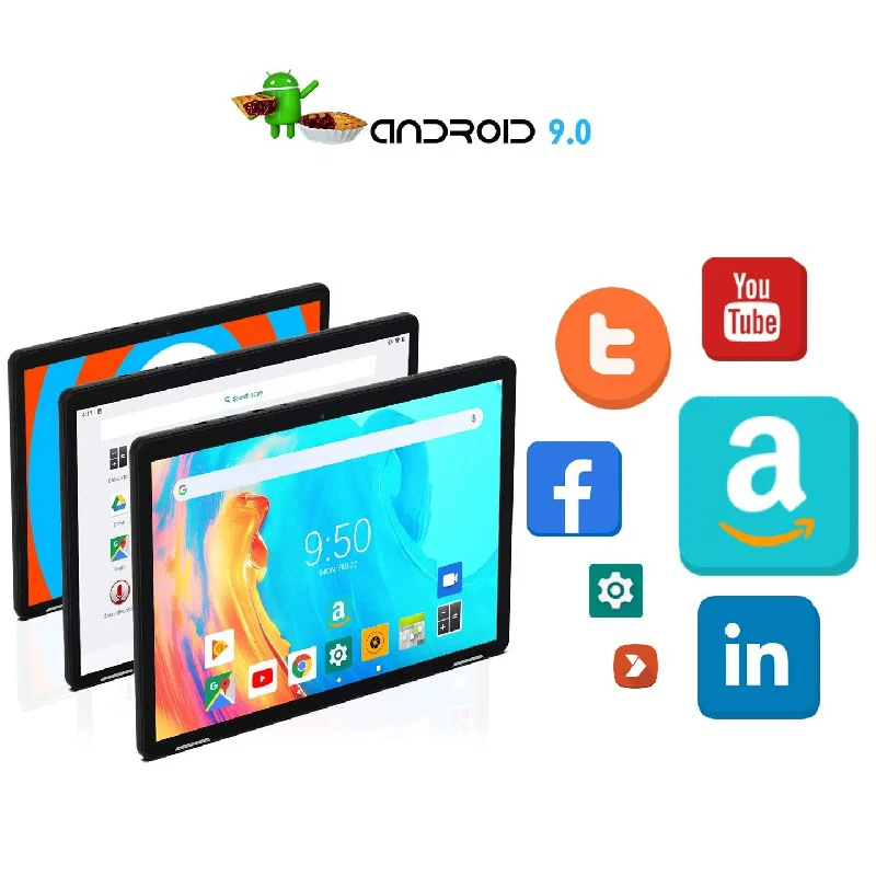 10 дюймовый планшет с четырёхъядерным процессором Android 9 0 двумя SIM картами 3G