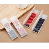 12pcs red black blue gel ink pen refill set 0 5mm ballpoint metal writing signature stationery office school work supplies h6738