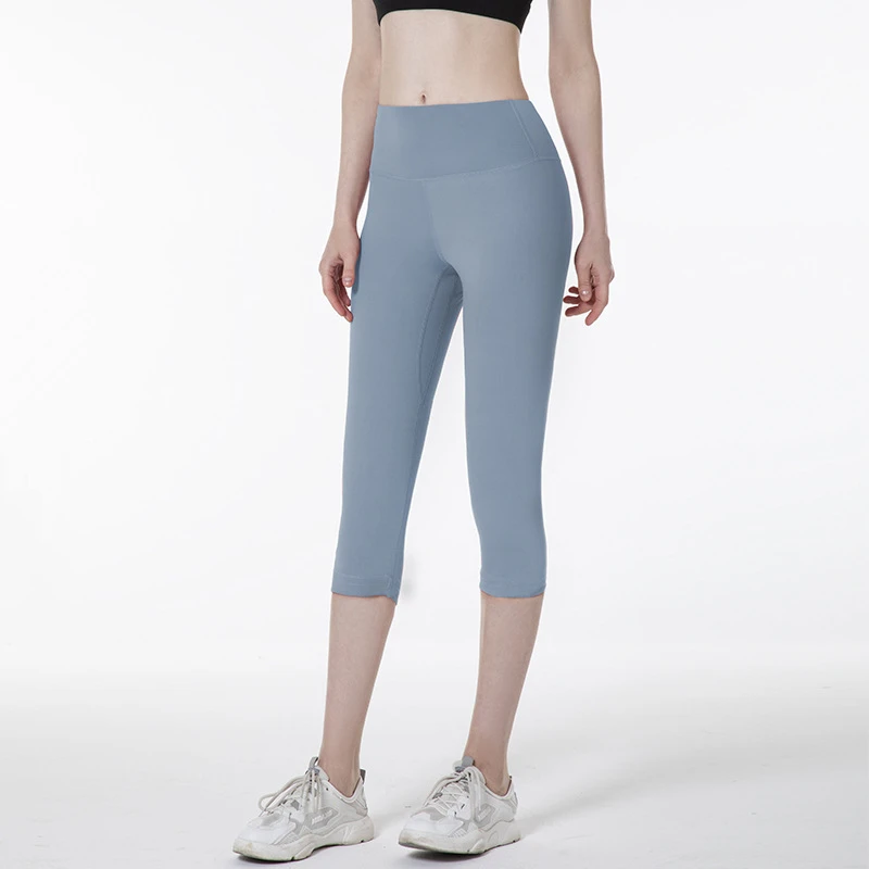 Summer Women Leggings Sport High Waist Yoga Pant Slim Elastic Running Cropped Trousers Quick Dry Gym Fitness Tights Capris Femme