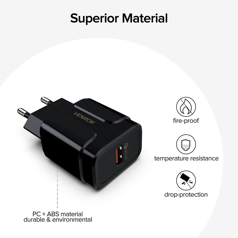 Универсальное быстрое зарядное устройство USB 3 0 5 В А 18 Вт для Huawei Xiaomi ЕС США