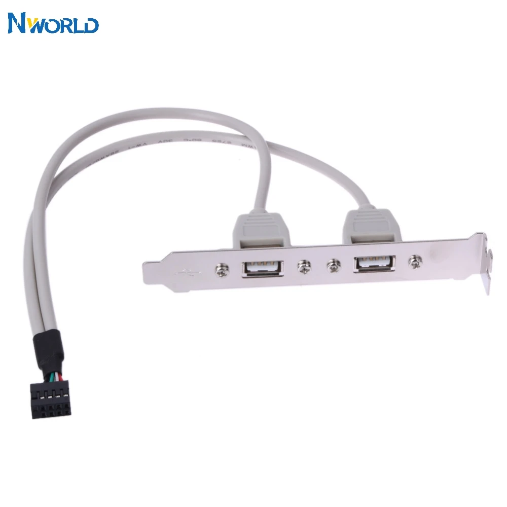 Nworld 2 порта USB 0 материнская плата задняя панель Черный Белый кронштейн расширения