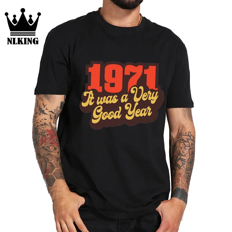 День благодарения 1971 это был очень хороший год письмо короткая футболка Мужчины