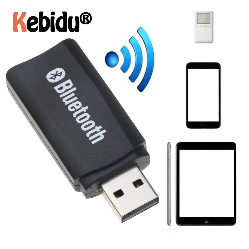 Беспроводной USB адаптер Bluetooth приемник A2DP Dongle стереомузыкальный аудиоприемник