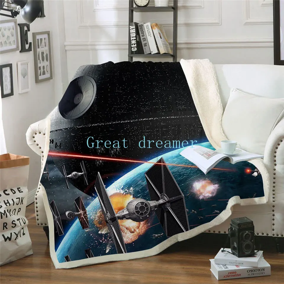 

3D Printed Blanket Colorful Couch Quilt Cover Travel Child Blanket Draco Animal Velvet Plush Throw Fleece Blanket Bedspread