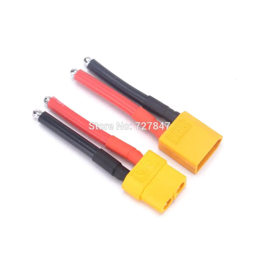 XT60 штекер/разъем с 12AWG мягкий силиконовый проводной кабель для RC Lipo батареи 40 мм 4